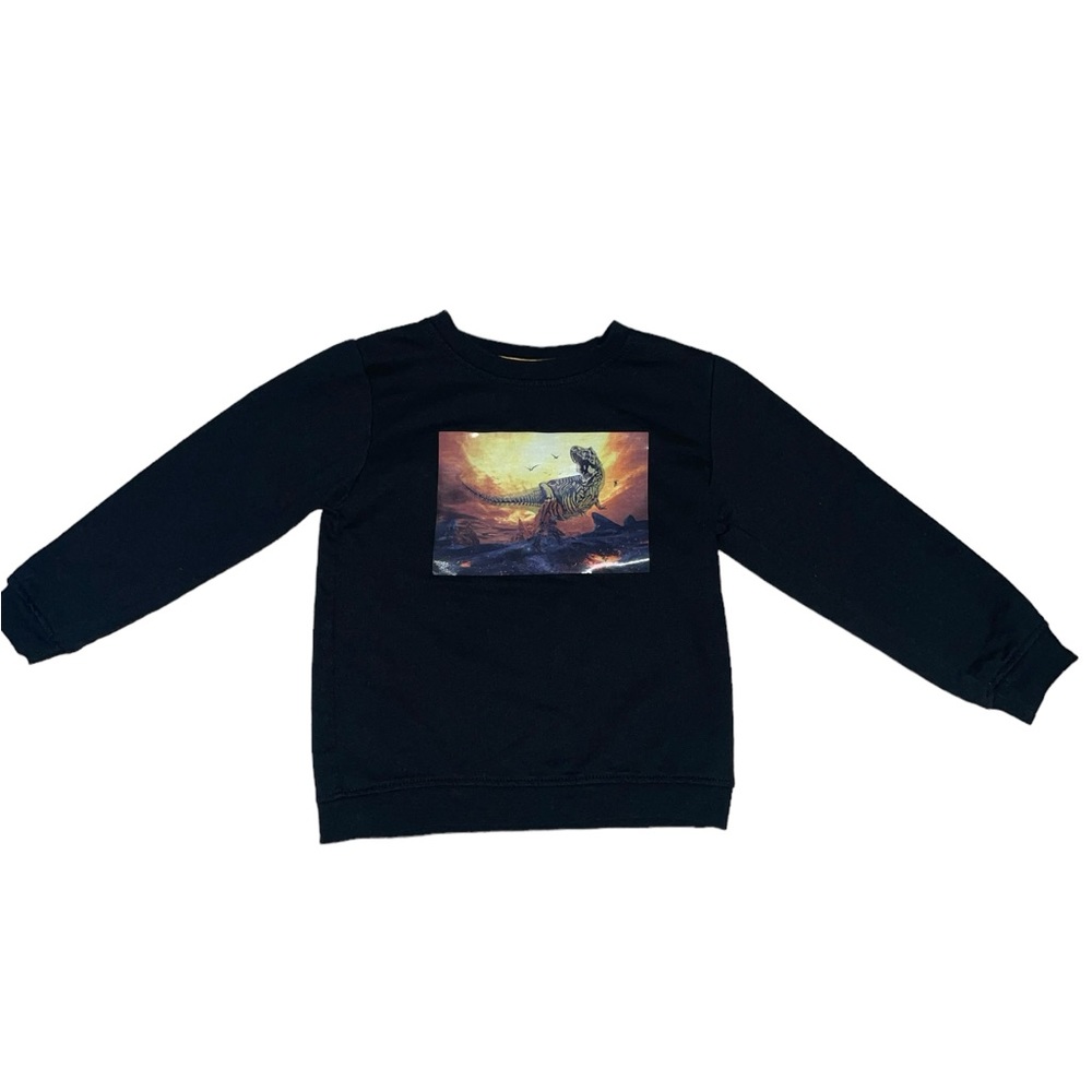 Kidgets Black Dinosaur Sweatshirt 3T